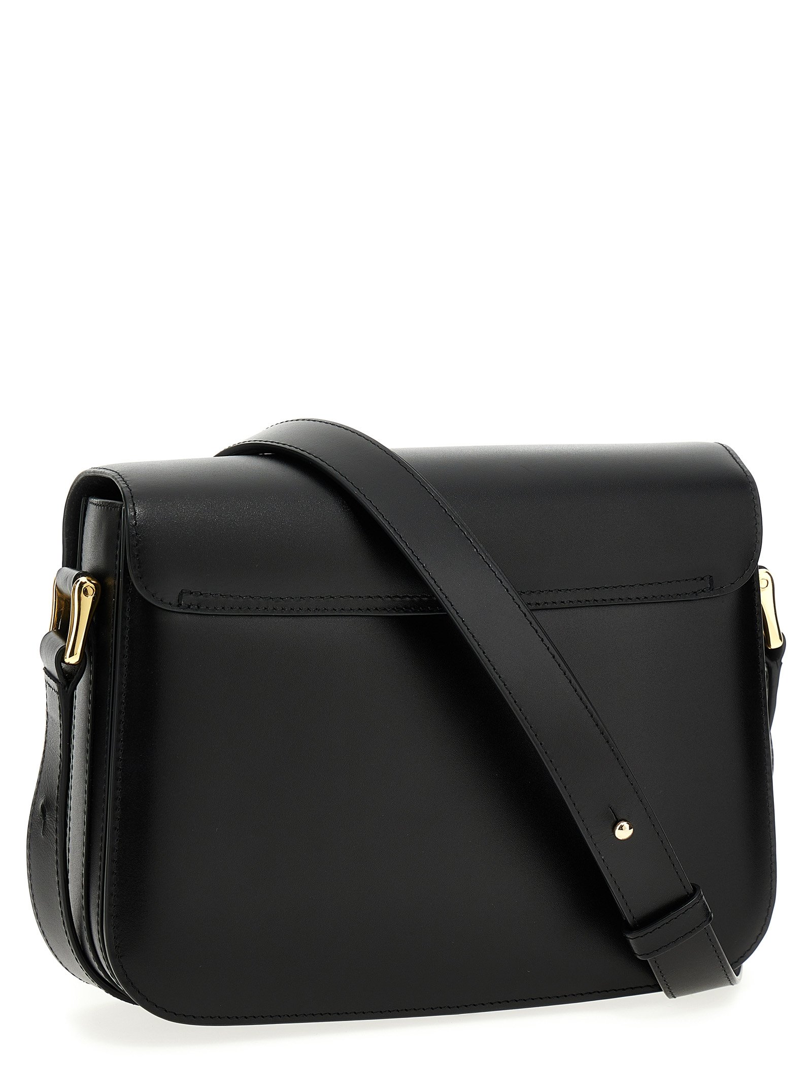 Black Cowhide Crossbody Bag - Image 2