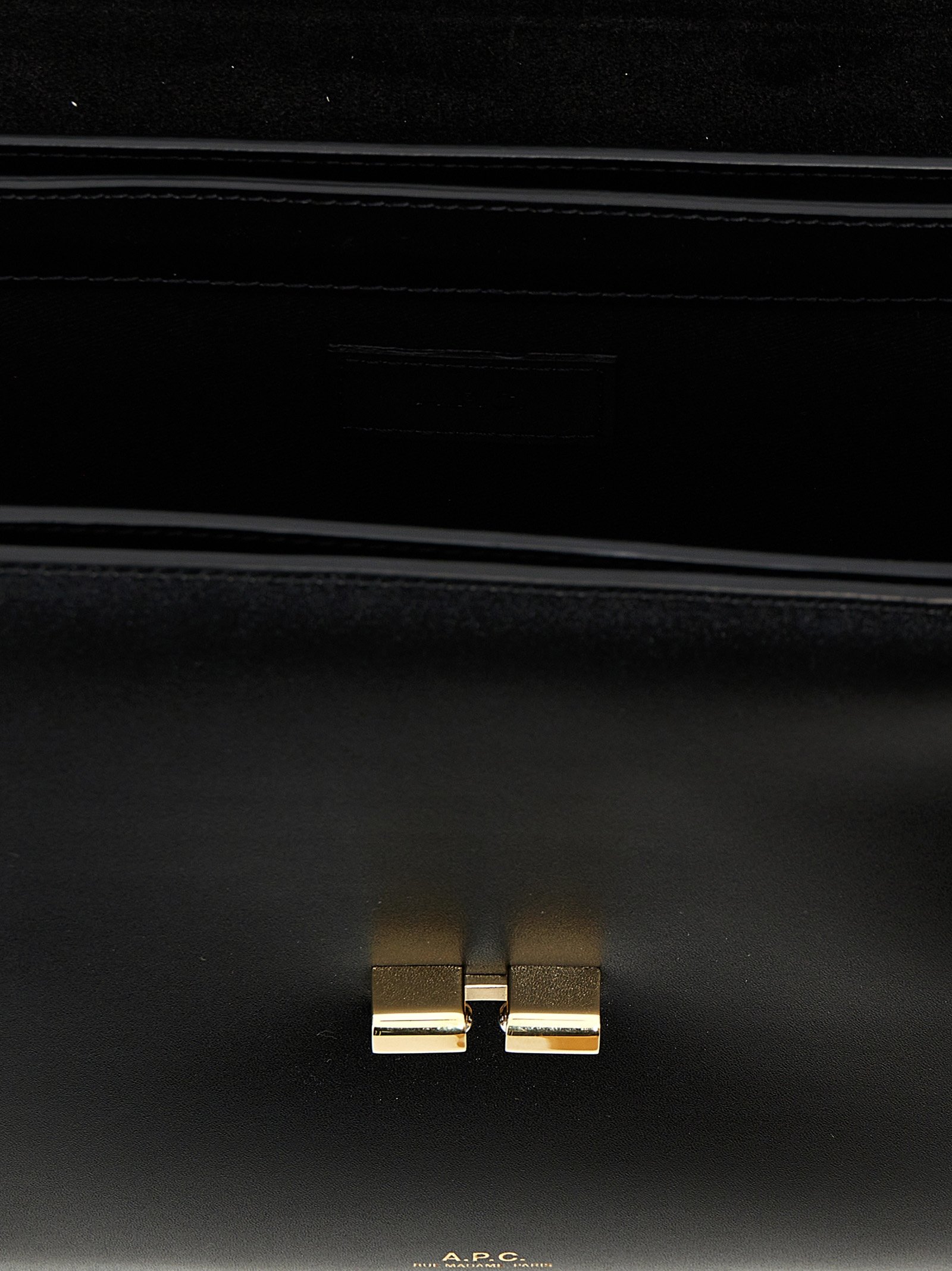 Black Cowhide Crossbody Bag - Image 4