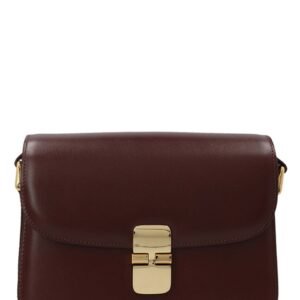 Bordeaux Cowhide Crossbody Bag