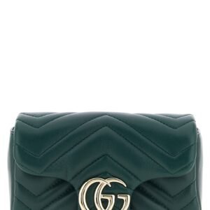 Bicolor Lamb Leather Shoulder Bag