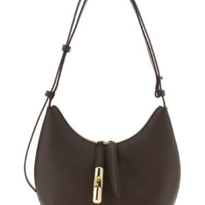 Brown Calfskin Shoulder Bag