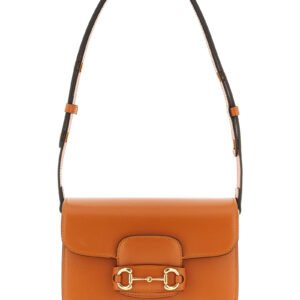 Orange Calfskin Shoulder Bag