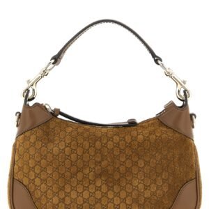 Brown Calfskin Shoulder Bag