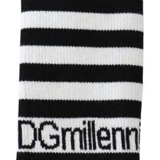 Black White Wool DGMillennials Wristband Wrap