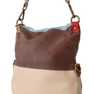 Multicolor Genuine Leather Shoulder Tote Women Handbag