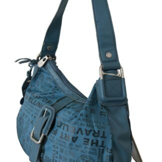 Shoulder Handbag Printed Purse Women Blue