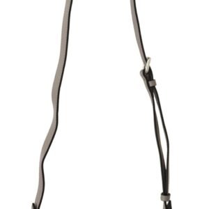 Light Grey Leather Crossbody Bag