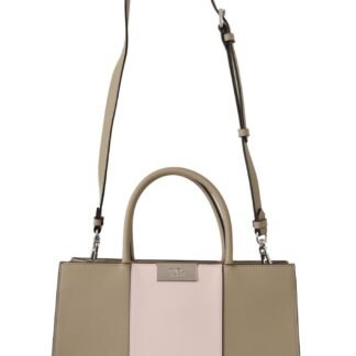 Sage Green Polyurethane Tote Shoulder Bag