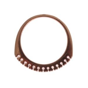 Red Gold 925 Silver Ring
