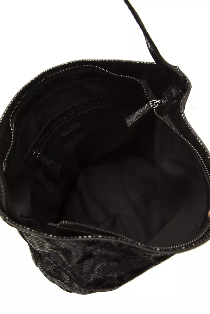 Gray Leather Women Shoulder Bag - Image 5