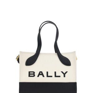 White and Black Leather Mini Handbag