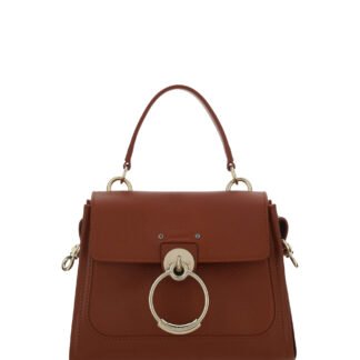 Brown Calf Leather Tess Handbag