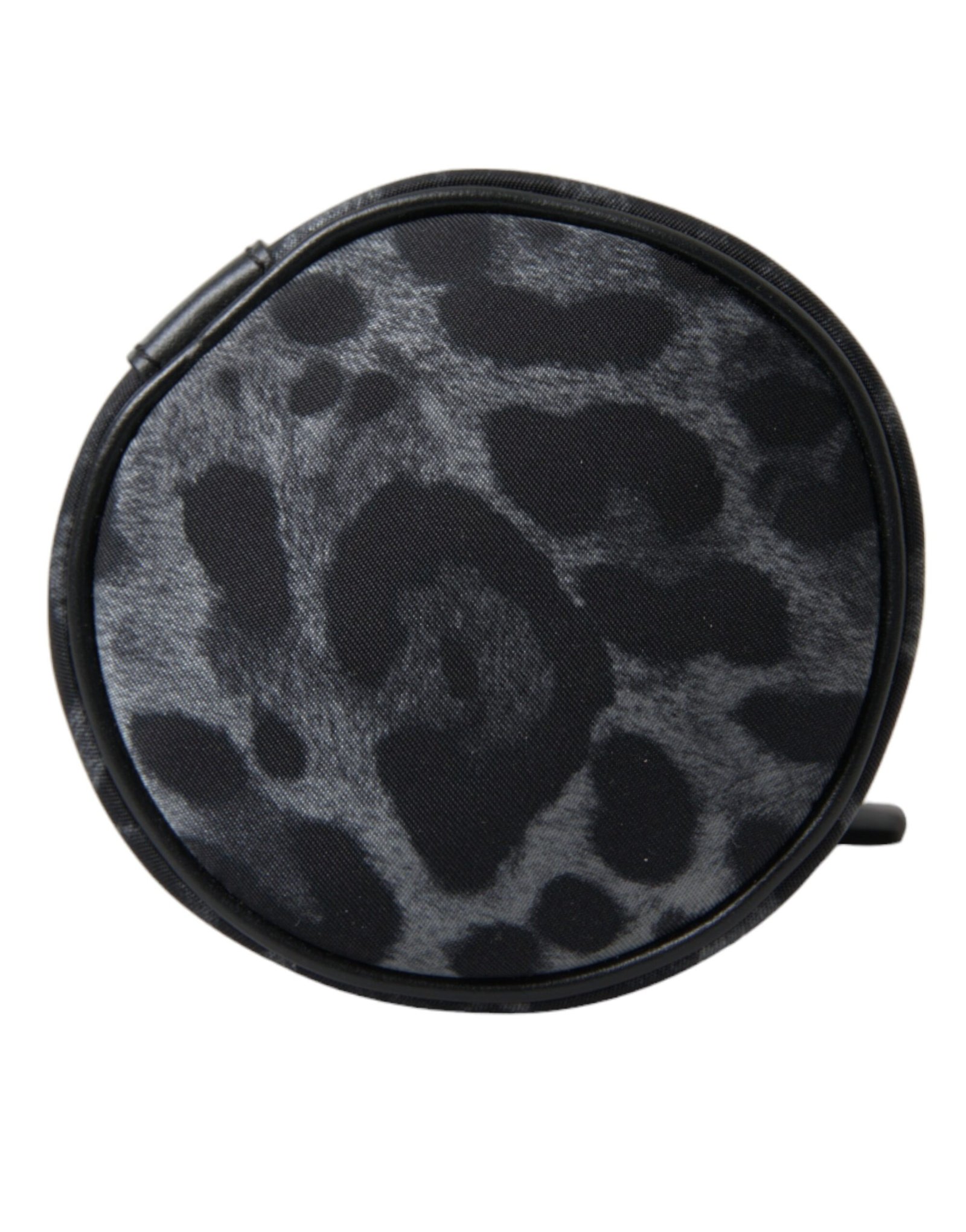 Black Leopard Round Slim Tote Bottle Cage Bag - Image 3