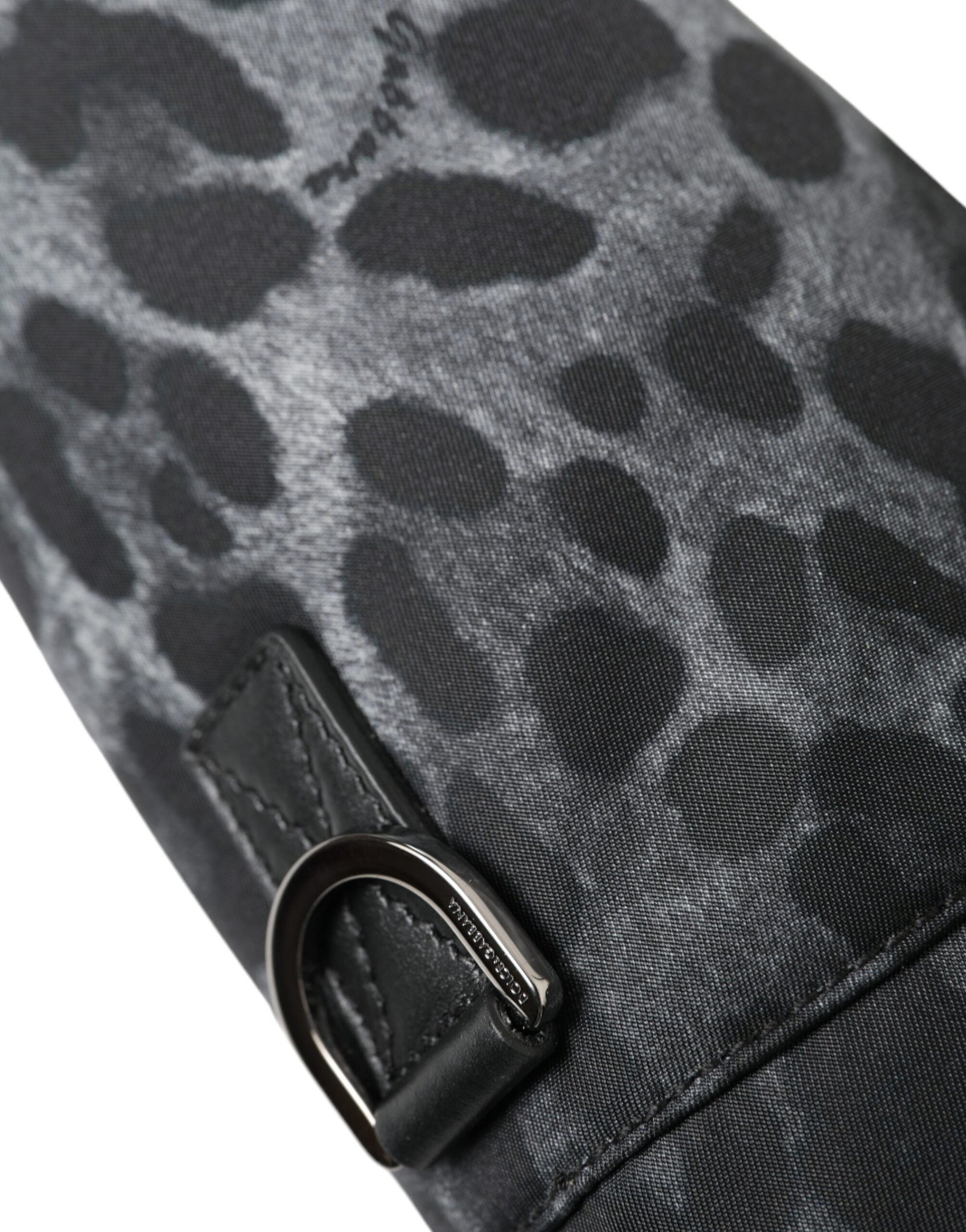 Black Leopard Round Slim Tote Bottle Cage Bag - Image 4