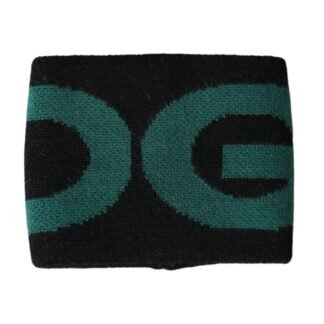 Black Green Wool Logo #DGMILLENNIALS Wristband