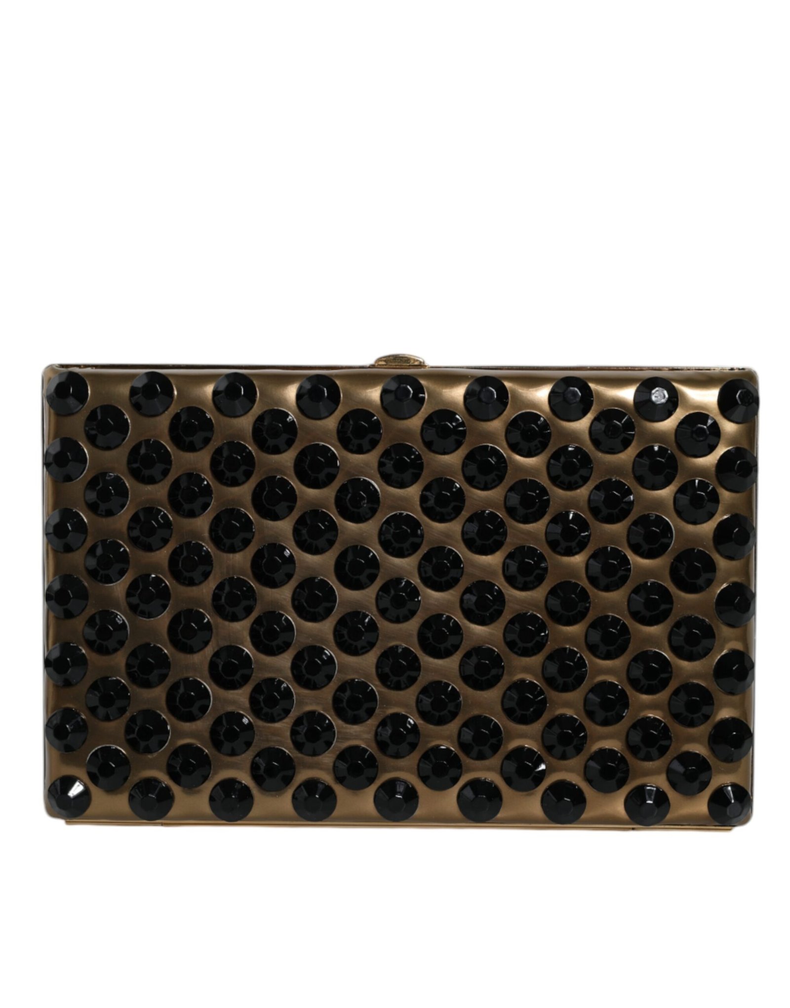 Gold Crystal Bifold Clutch Evening Party Women Purse Bag - Image 4