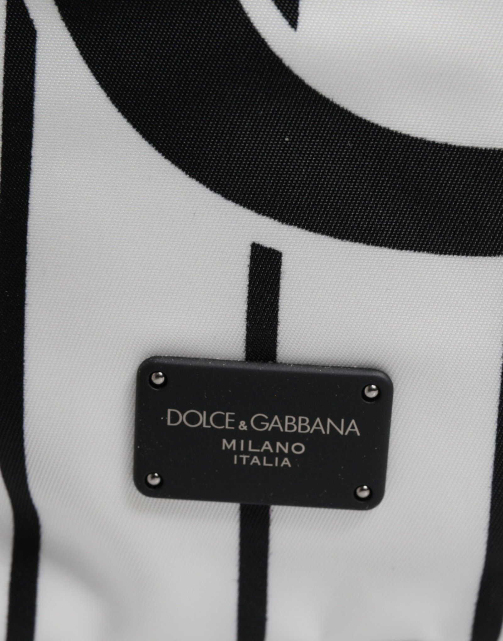 Black White Vulcano Royal King Print Men Backpack Bag - Image 3