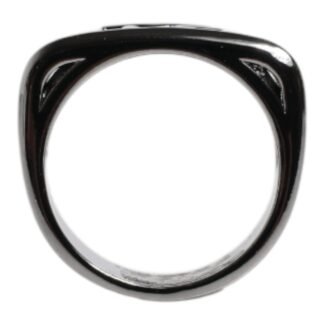 Silver Tone Brass Anello DG Logo Ring
