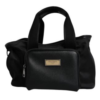 Black Shoulder Strap Pet Carry Logo Plaque Bag