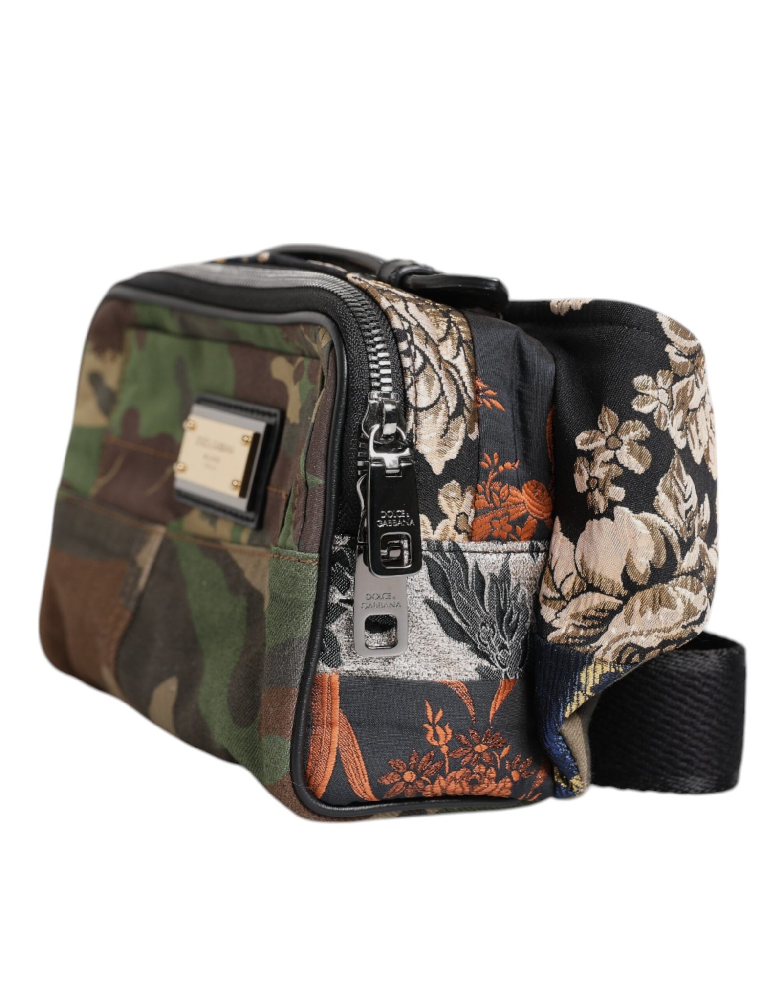 Multicolor Camouflage Patchwork Logo Waist Fanny Pack Bag - Image 3