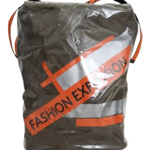 Green Fashion Expression Oversized Plastic Tote Bag