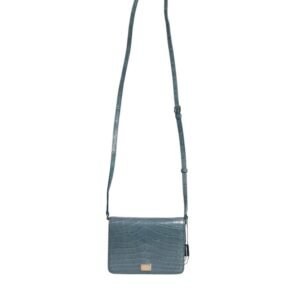 Green Exotic Leather DG Plaque Crossbody Mini Bag