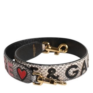 Multicolor DG AMORE Patch Bag Shoulder Strap
