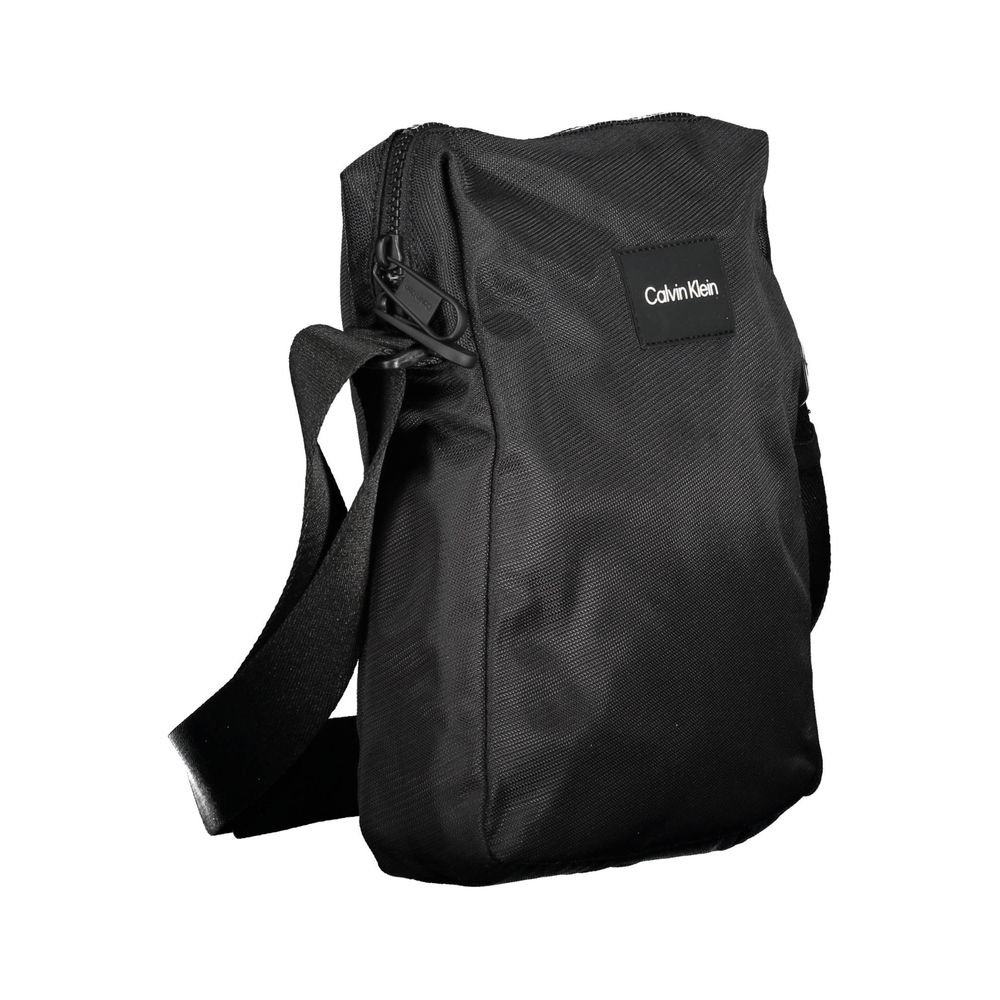 "Black Polyester Mens Shoulder Bag" - Image 3
