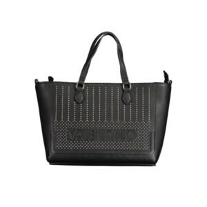Nero Polyurethane Women's Bag with Adjustable Shoulder Strap