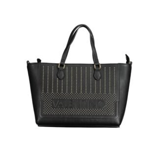 Nero Polyurethane Women's Bag with Adjustable Shoulder Strap