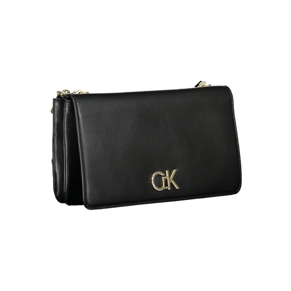 Black Polyester Women Shoulder Bag - Image 3