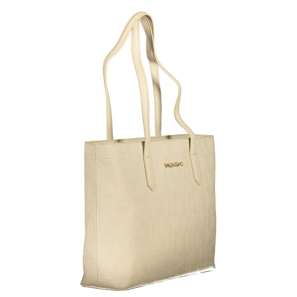 Beige Polyurethane Women's Bag - Image 3