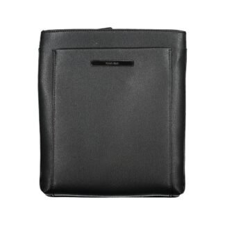 Black Polyester Men's Shoulder Bag