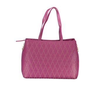 Purple Polyurethane Women's Bag