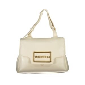 Beige Polyurethane Women's Bag
