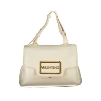 Beige Polyurethane Women's Bag