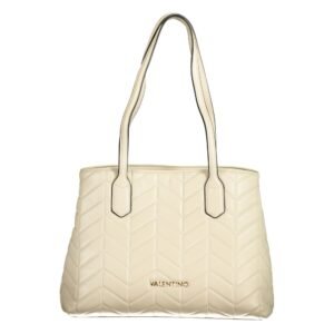 Beige Polyurethane Women's Bag