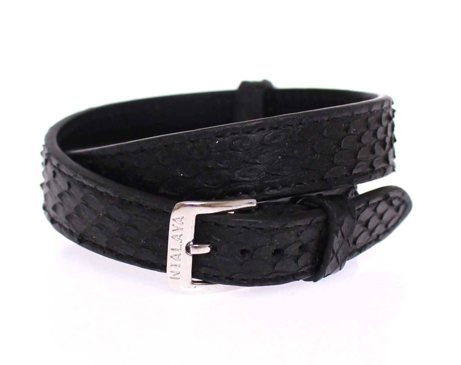 Snakeskin CZ LOVE 925 Silver Bracelet - Image 2