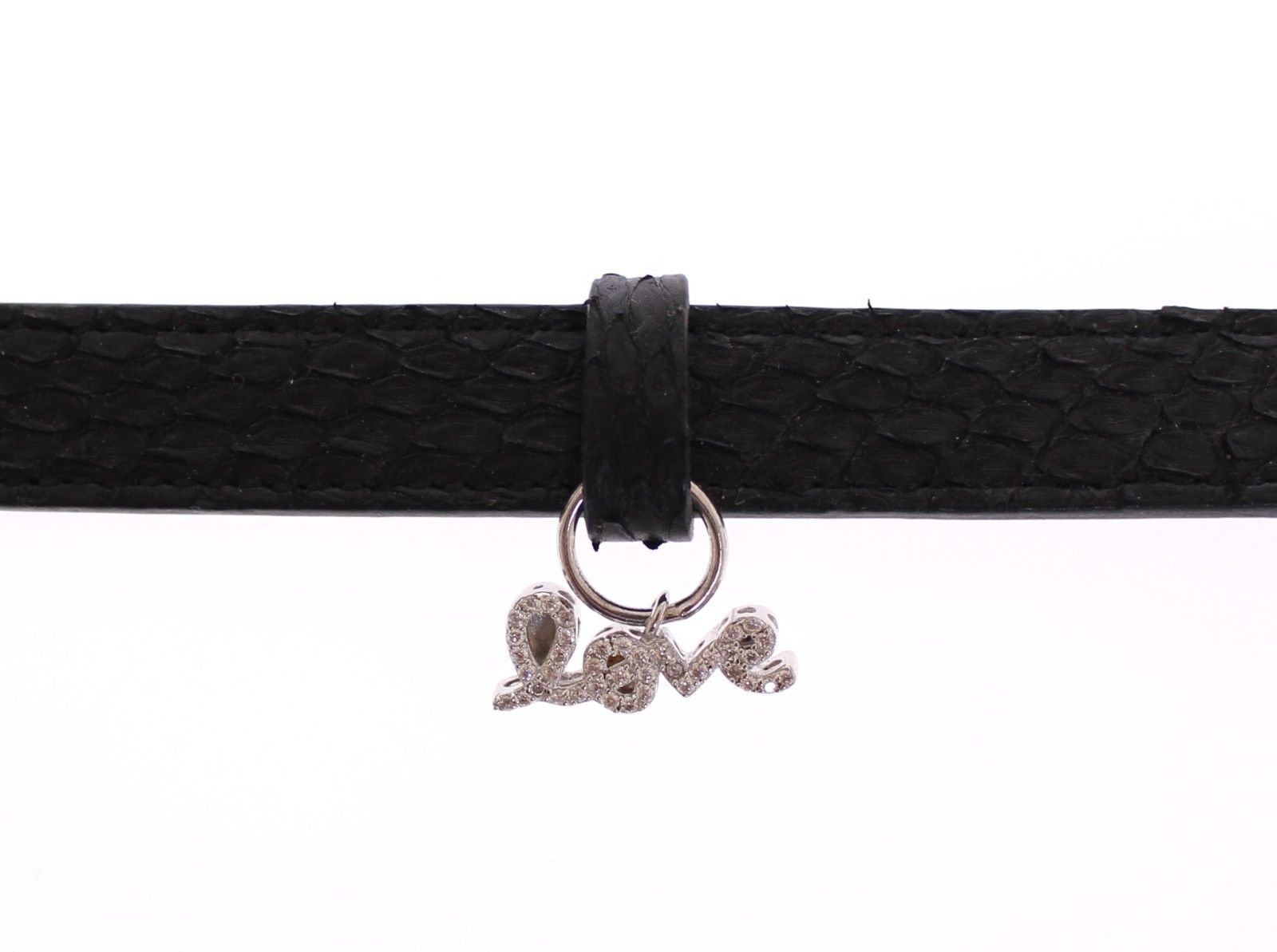 Snakeskin CZ LOVE 925 Silver Bracelet - Image 3