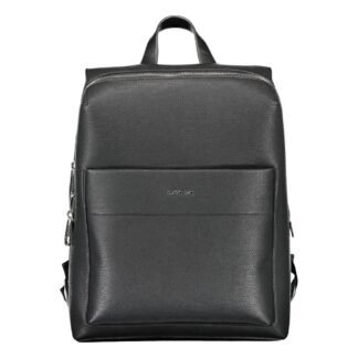 Nero Polyester Men Backpack