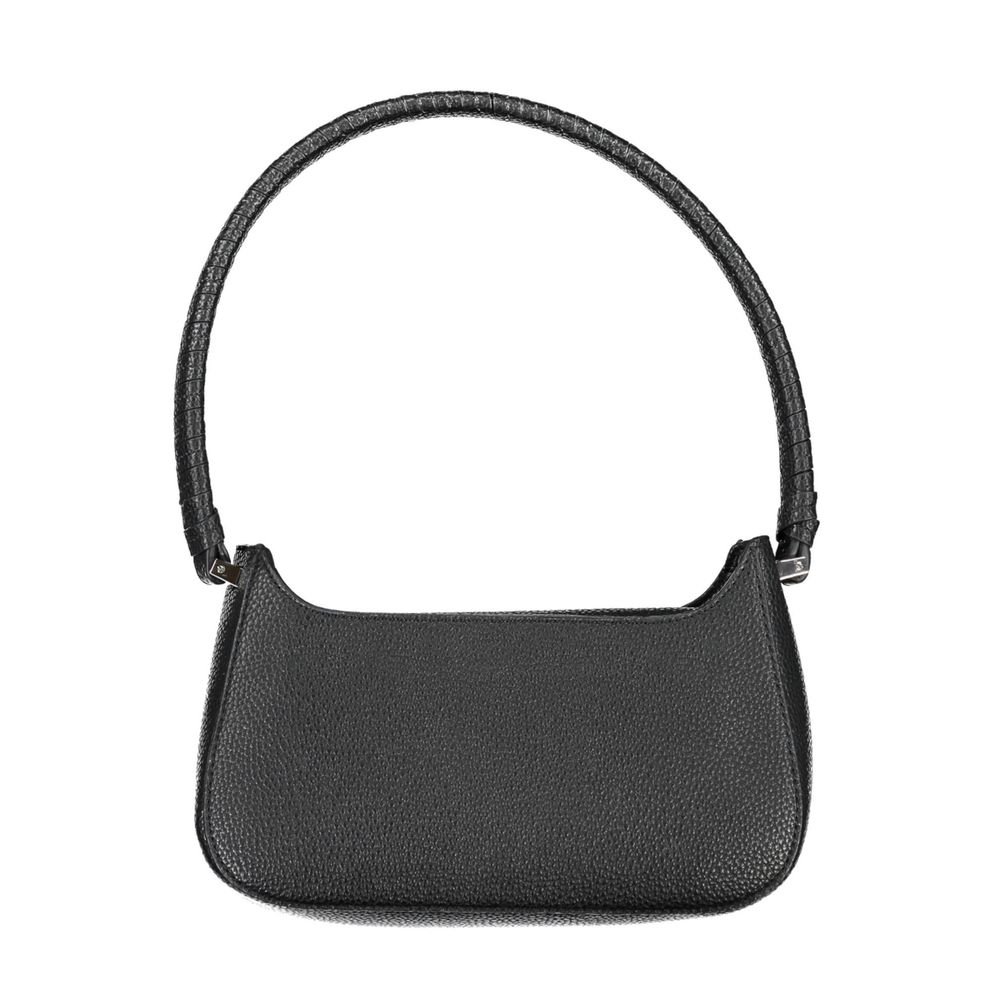 Black Polyurethane Women Handbag - Image 3