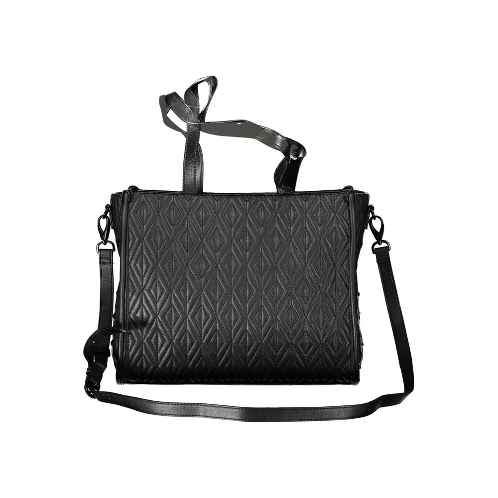 Black Polyurethane Womens Bag - Image 2