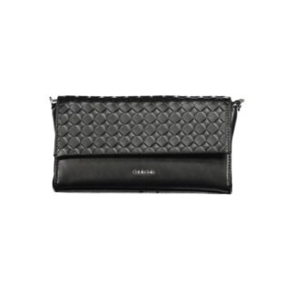"Black Polyester Women Shoulder Bag"
