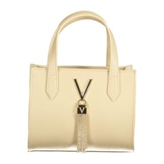 Beige Polyurethane Womens Bag
