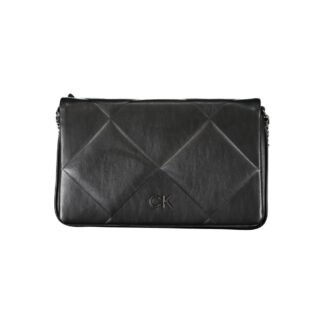 Black Polyester Women Shoulder Bag