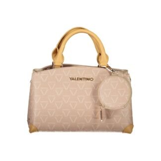Beige Polyurethane Women's Bag