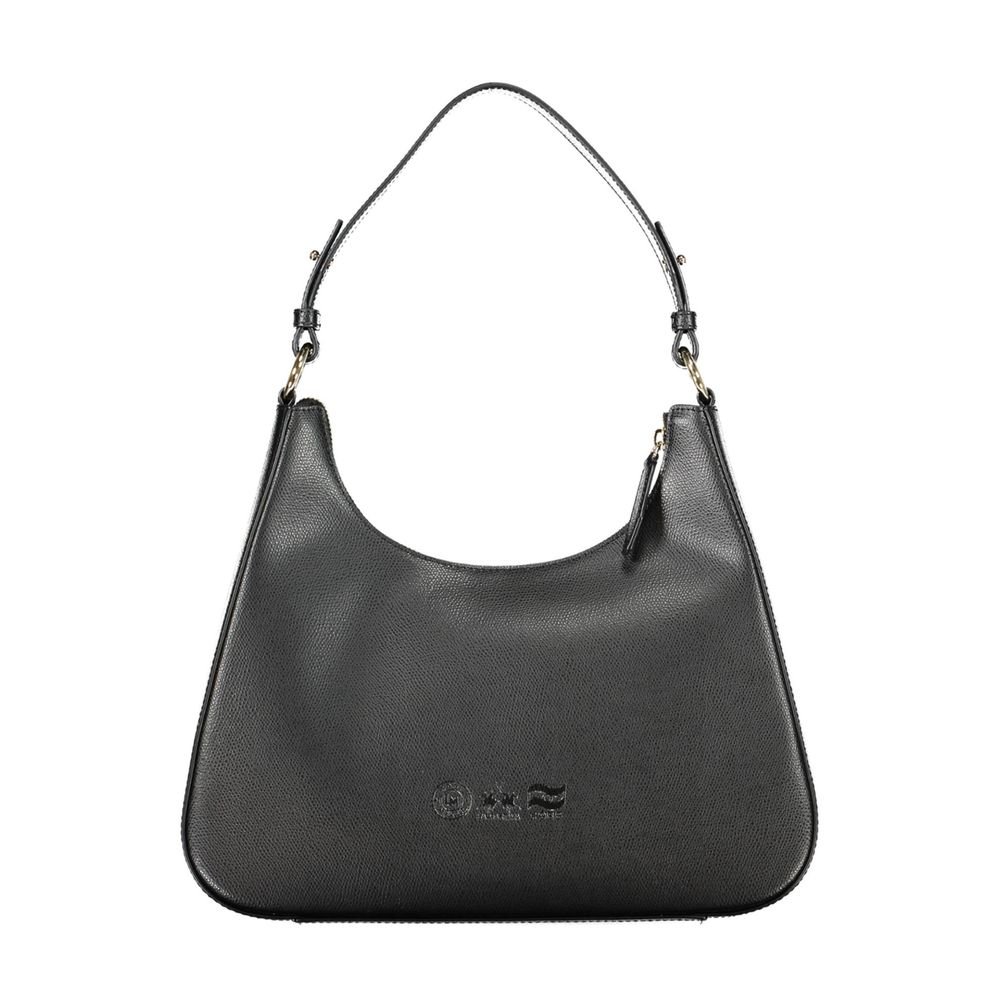 Black Leather Women's Shoulder Bag - Image 2