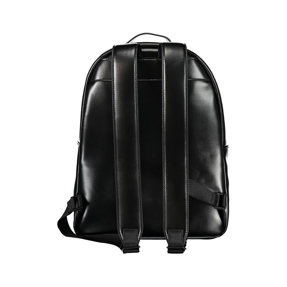 Elegant Black Urban Backpack with Laptop Compartment - Image 2