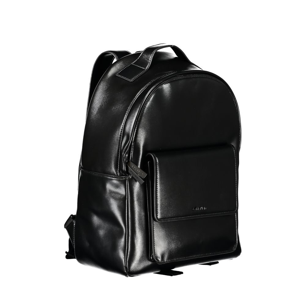 Elegant Black Urban Backpack with Laptop Compartment - Image 3