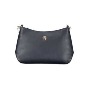 Blue Polyester Women Shoulder Bag